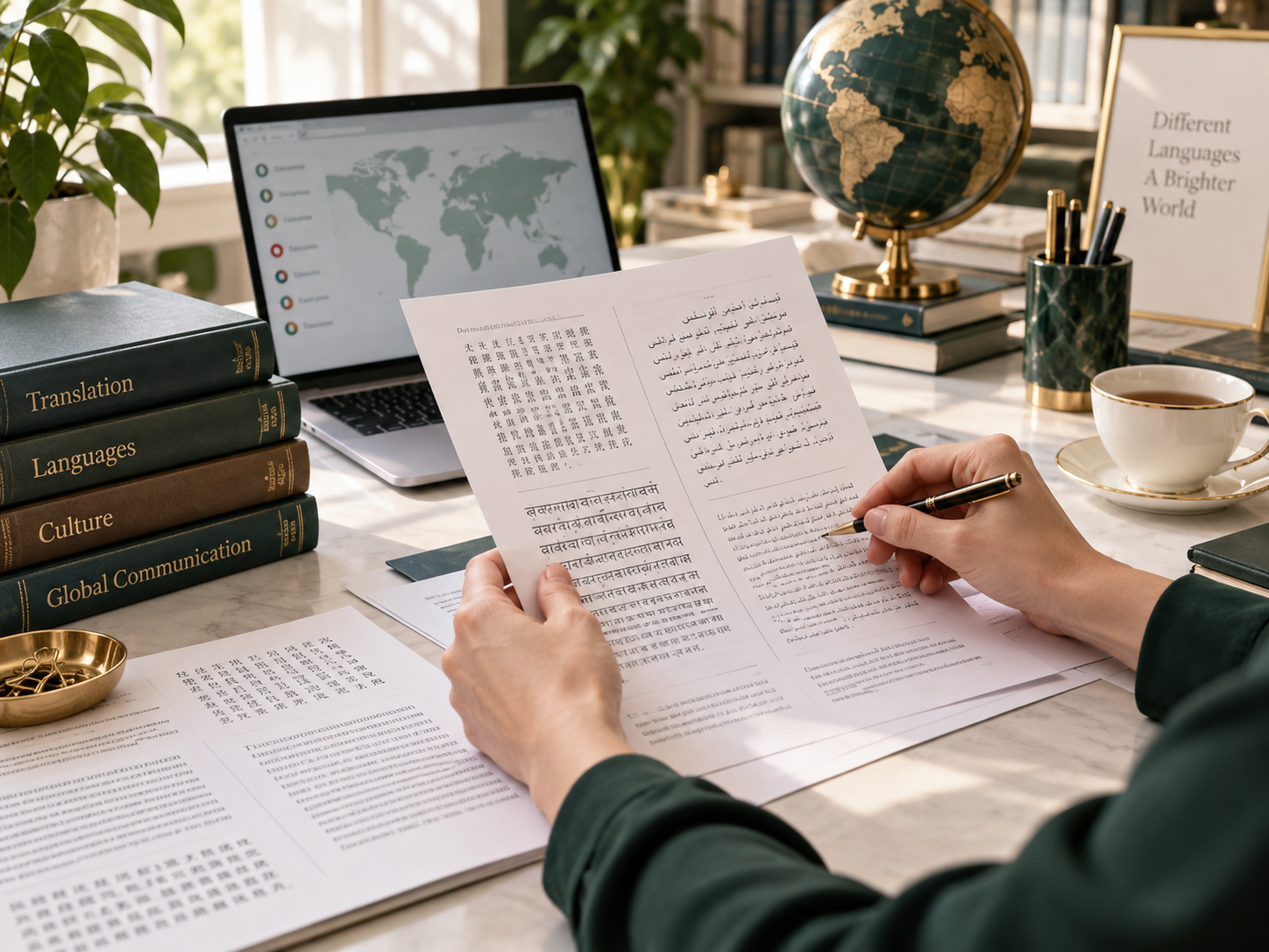Professional foreign-language translation service